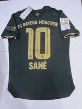 Leroy Sane FC Bayern Munich Oktoberfest Match Slim Green Soccer Jersey 2021-2022 - £79.24 GBP