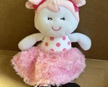 Baby Starters Snuggle Buddy Plush Doll Pink Ballerina Polka Dots Stuffed... - $15.79