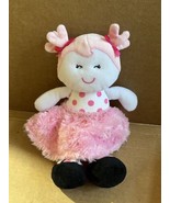 Baby Starters Snuggle Buddy Plush Doll Pink Ballerina Polka Dots Stuffed... - £12.49 GBP