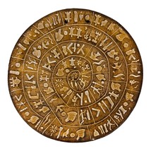 Phaistos Disk Museum Replica Minoan Palace 1700 B.C. Ceramic Relief Wall Décor - £52.24 GBP