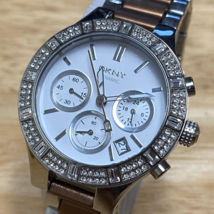 DKNY Quartz Watch NY-8512 Unisex 50m Dual Tone Steel Chronograph ~ Parti... - $28.49