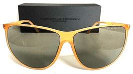 New Porsche Design P 8601 C Cat.2 Orange Oversized Women&#39;s Sunglasses Italy - £146.72 GBP