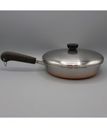 Revere Ware 1801 9-Inch Frying Pan Skillet Copper Bottom &amp; Lid Clinton I... - £17.88 GBP