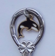 Collector Souvenir Spoon Canada Ontario Niagara Falls Marineland Orca Charm - £3.90 GBP