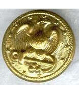 Vintage Eagle Gold Metal Shank Button - £3.21 GBP