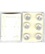Set of 6 Vintage Pearly Look White Shank Buttons - £3.18 GBP