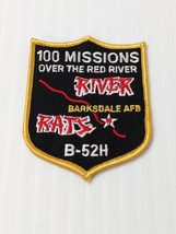 USAF 2nd Bombardment Wing B-52H 100 Missions Over The Red River Patch Ba... - $17.82