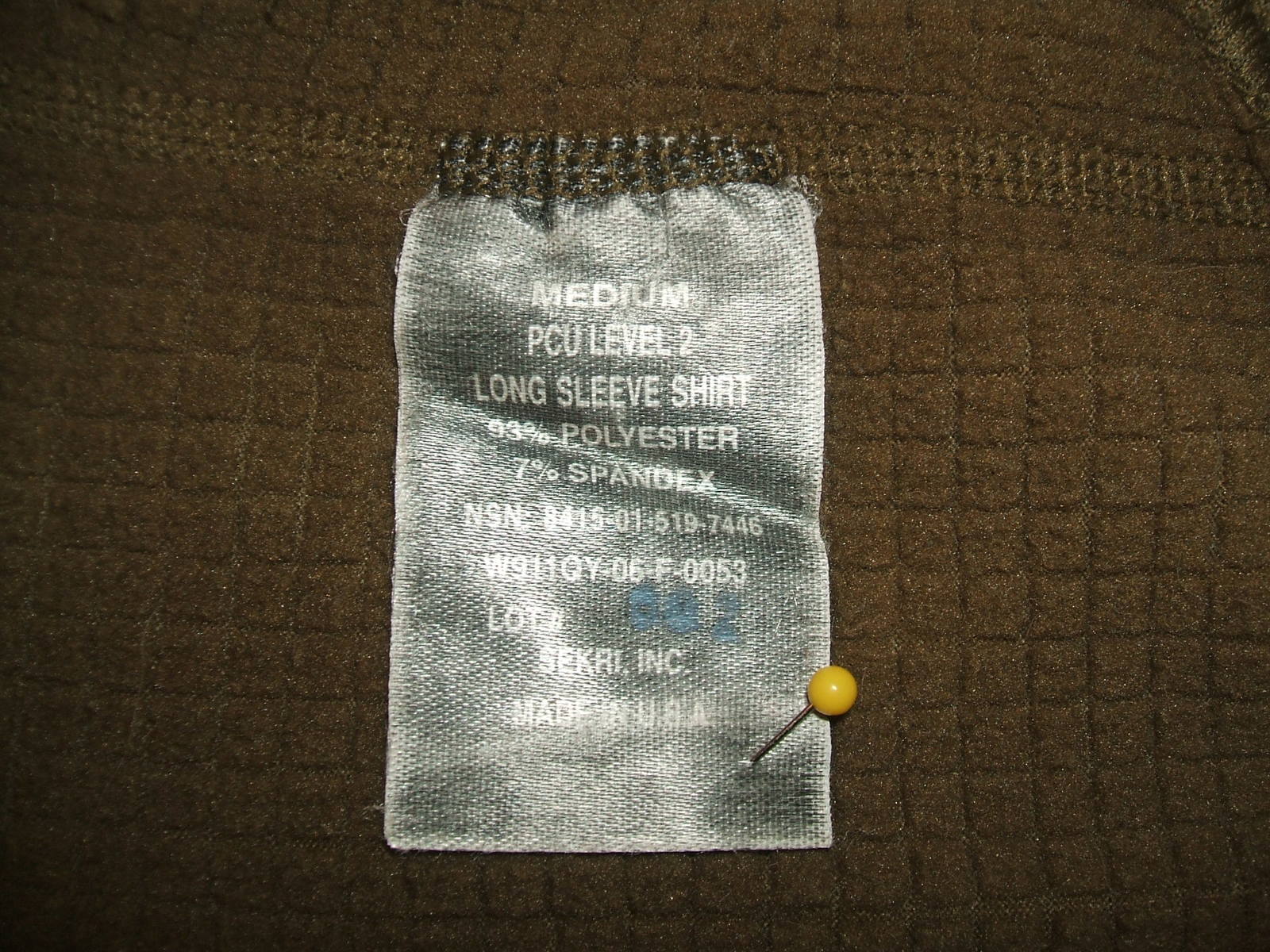 USMC US Marine Corps OD shirt, PCU Level 2, Medium, cold weather undershirt - $35.00