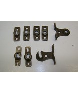 Antique lot of shade mounting brackets holders cast stamped steel - £19.84 GBP