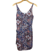 Cabi Dress XS Fresco Slip Shift Chiffon Lined Pocket Gray Multicolor Summer - £23.96 GBP