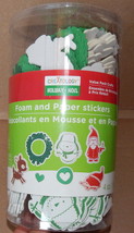 Christmas Foam &amp; Paper Stickers 2&quot; Value Pack Creatology Santa Snowman Deer 73F - £7.85 GBP