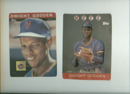 2 DWIGHT GOODEN 3D baseball cards vintage Topps 1985-86 - £9.41 GBP