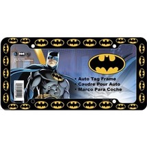 DC Comics Batman Logo All Over Black Plastic Car Auto License Plate Frame - £5.55 GBP