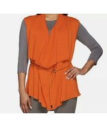 H by Halston ~ Women's Size Large ~ Draped Open Front Vest ~ Sunset Orange  - €25,83 EUR H by Halston ~ Women's Size Large ~ Draped Open Front Vest ~ Sunset Orange  - €25,83 EUR