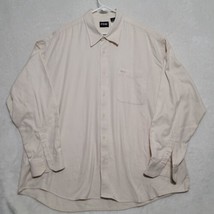 Ping Shirt Adult 2XL XXL Ivory Long Sleeve Button Up Golf Mens Casual Dress - $22.87