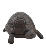 Turtle Hide A Key Box Distressed Brown Cast Iron Garden Decor Figure Fig... - £11.35 GBP