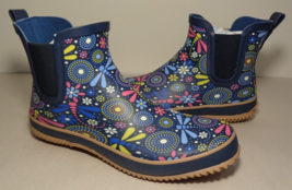 Western Chief Size 8 M Chelsea Rain Boot Blue Dragonflies New Women&#39;s Shoes - £76.75 GBP