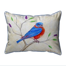 Betsy Drake Blue Bird Extra Large Zippered Pillow 20x24 - $61.88