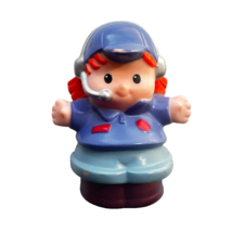 Fisher Price Little People Airplane Pilot Woman Girl Red Hair w/ Headphones - $10.88