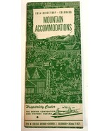 1954 Denver Mountain Accommodations Directory Advertising Brochure - $13.35 CAD