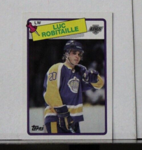 1988 Topps Luc Robitaille Hockey Card #124 Los Angeles Kings - £3.83 GBP