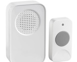 White Plug-In Wireless Door Chime Kit | Wireless Doorbell For Home And O... - £22.44 GBP