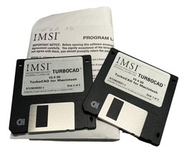 IMSI Turbocad 3D for Macintosh Version 2.0 Software Floppy Disks 3.5 Inch - $64.99