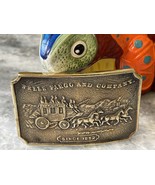 Wells Fargo &amp; Company Stagecoach &amp; four horses 1852 belt buckle Tiffany ... - £27.53 GBP