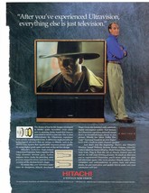 1996 Hitachi Projection TV Print Ad Television HDTV Craig T. Nelson 8.5&quot;... - $20.06