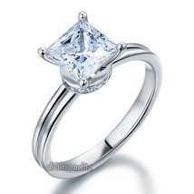 Affordable 1.5 Ct Lab Created Diamond Wedding Promise Ring 925 Sterling Silver - £79.28 GBP