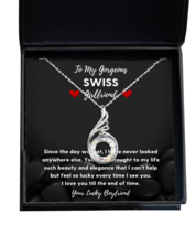 Necklace Present For Swiss Girlfriend - Jewelry Phoenix Pendant Valentines Day  - £39.78 GBP