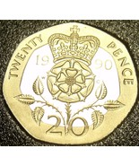 Gem Cameo Proof 1990 Great Britain 20 Pence~Only 100,000 Minted~Free Shi... - $7.83
