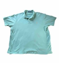 Polo Ralph Lauren Shirt Mens 3XLT Tall  Short Sleeve Polo Green Golf Casual - £19.84 GBP