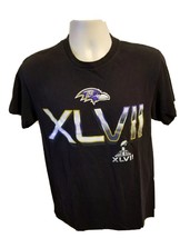 Super Bowl XLVII Baltimore Ravens Adult Medium Black TShirt - £11.65 GBP