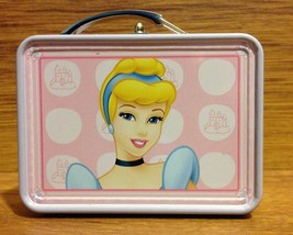 BNIP Disney Princess Cinderella Mini Tin Lunch Box Handle Working Clasp - £5.23 GBP