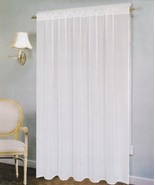 One Voile (Sheer) Window Curtain / Drape Panel 55&quot; X 84&quot; - White Color - £11.73 GBP