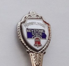 Collector Souvenir Spoon USA Pennsylvania Keystone State Liberty Bell Cloisonne - £2.39 GBP