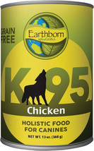 Earthborn Holistic Grain Free K95 Meat Protein Wet Dog Food Chicken 13oz. (Case - £64.85 GBP