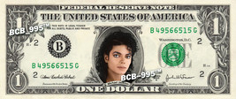 Michael Jackson On Real Dollar Bill Cash Money Bank Note Currency Celebrity $$ - £5.23 GBP