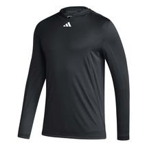 Adidas Womens Aeroready Program Long Sleeve Hoodie Black Size Small IR6323 - $19.00
