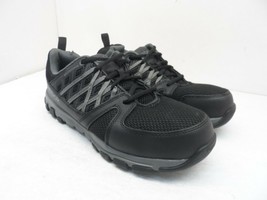 Reebok Work Men&#39;s Sublite Athletic Safety Work Shoes RB4016 Black/Grey Size 8M - £33.47 GBP