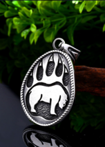 Norse Viking Bjørn Bear Double Sided Amulet Necklace - £10.63 GBP