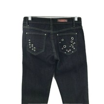 Shorty Junior&#39;s Black Jeans Demin Embellished with Silver Rivets Bootcut... - £15.73 GBP