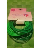 Green Glitter &amp; Green Jelly Bracelet Set of 24 Bracelets , New With Tags - £15.71 GBP