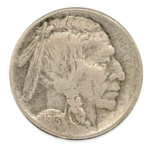 1923-S Type 1 5C Buffalo Nickel Fine Condition, All Natural Color - $59.39