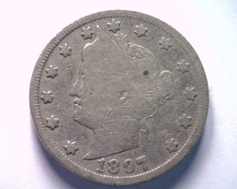 1897 LIBERTY NICKEL GOOD G NICE ORIGINAL COIN FROM BOBS COINS FAST 99c S... - £2.59 GBP