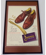1942 Jarman Millionaires Shoes Framed 11x17 ORIGINAL Vintage Advertising... - £54.36 GBP