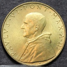 Vatican City 20 Lire, 1965 Gemstone UNC ~ Caritas Flanked by Kids ~ 90,0... - £7.51 GBP