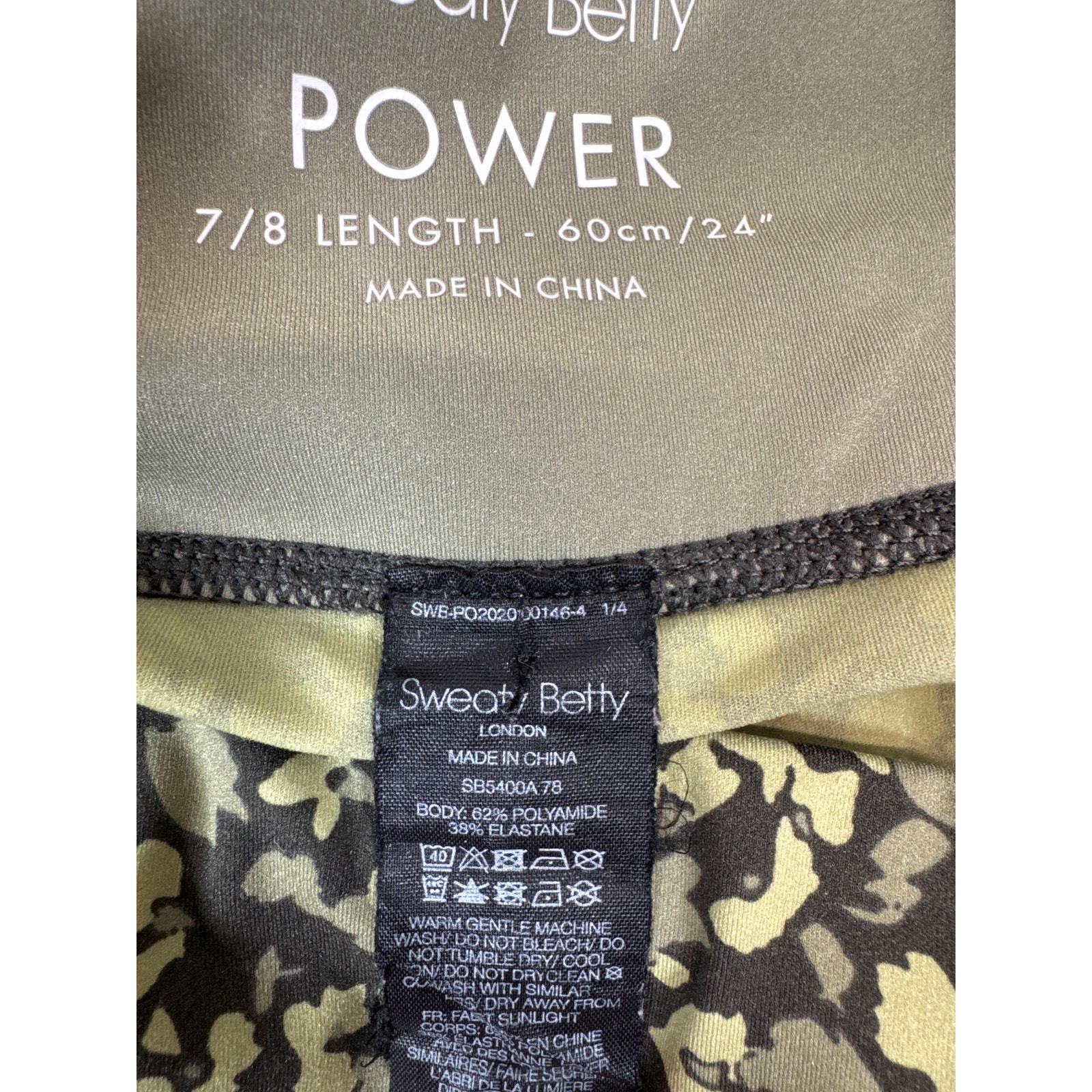 Sweaty Betty Green Undercover Dainty Floral Print 7/8 Leggings Size Medium Item image 5