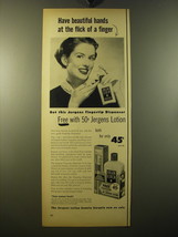 1950 Jergens Lotion Ad - Have beautiful hands at the flick of a finger - £14.46 GBP